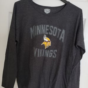 UTS Minnesota Vikings Womens Long Sleeve T-shirts New